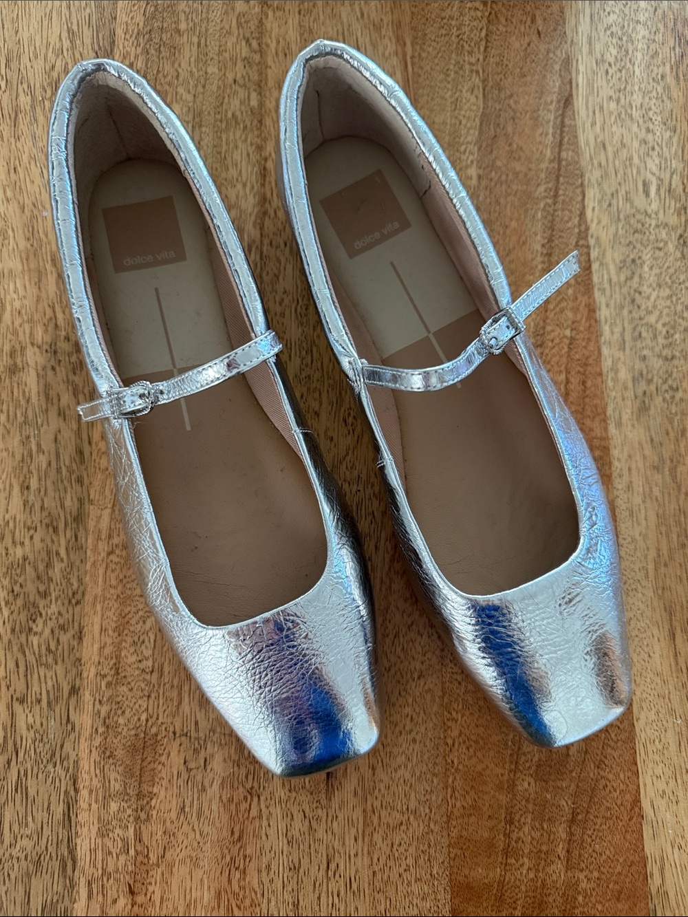 Dolce Vita Reyes Silver Mary Jane Flats